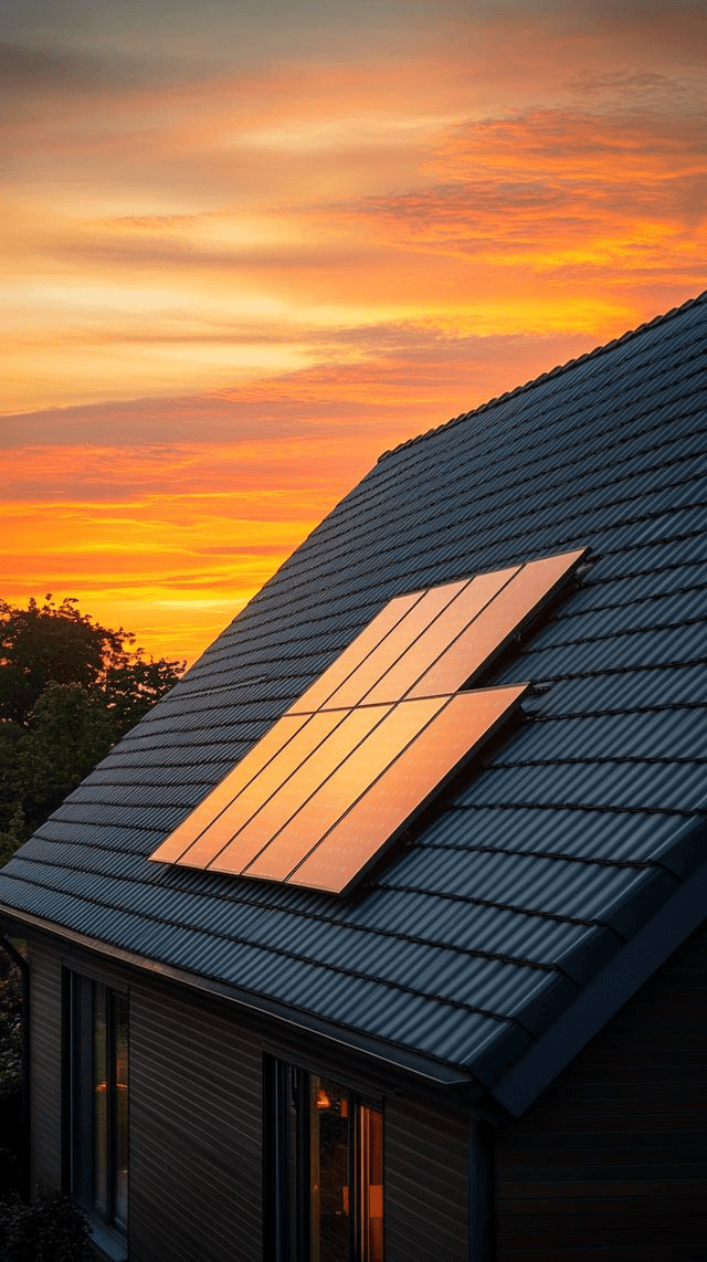 Solaranlage auf Schweizer Hausdach